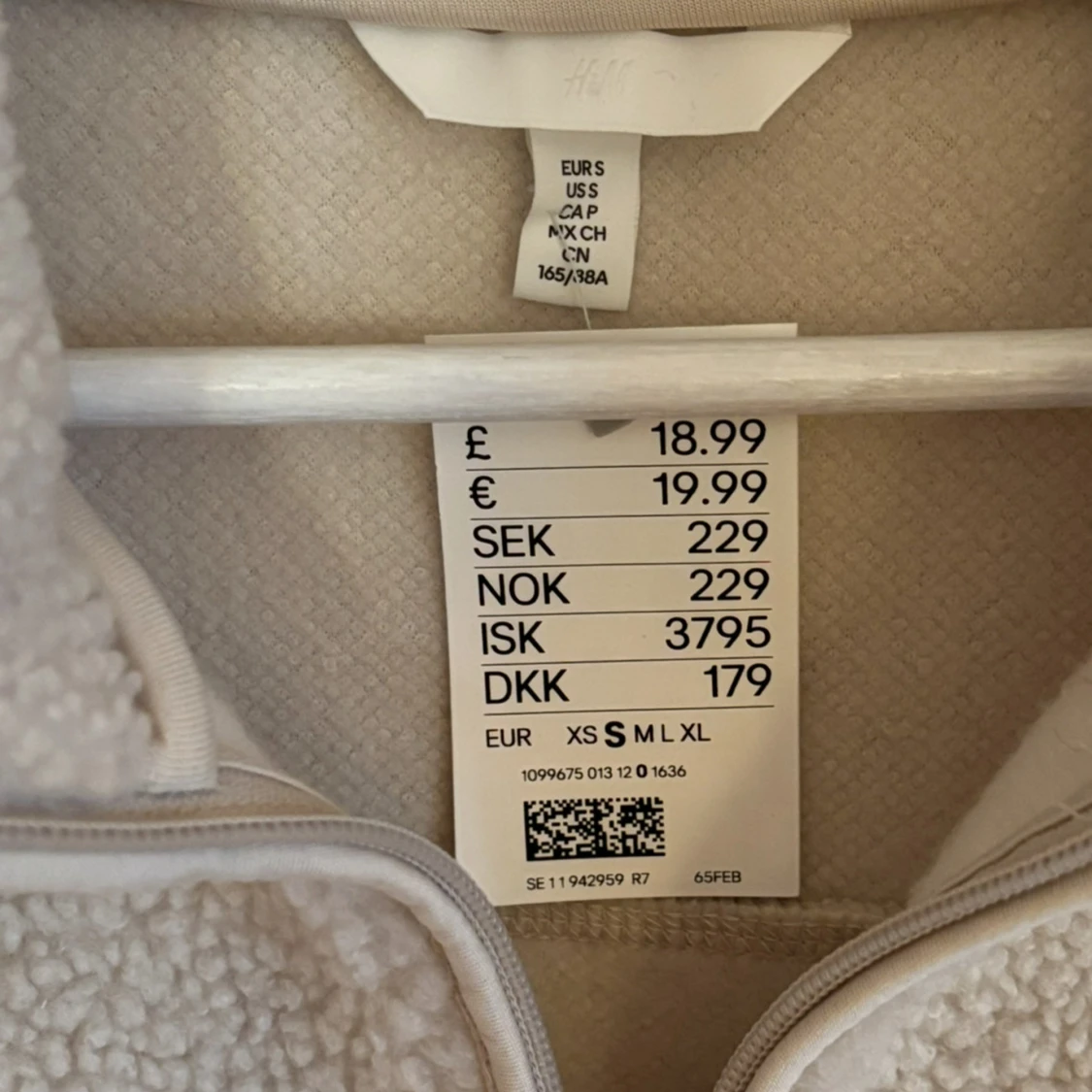 Beige teddyjacka från H&M - 1