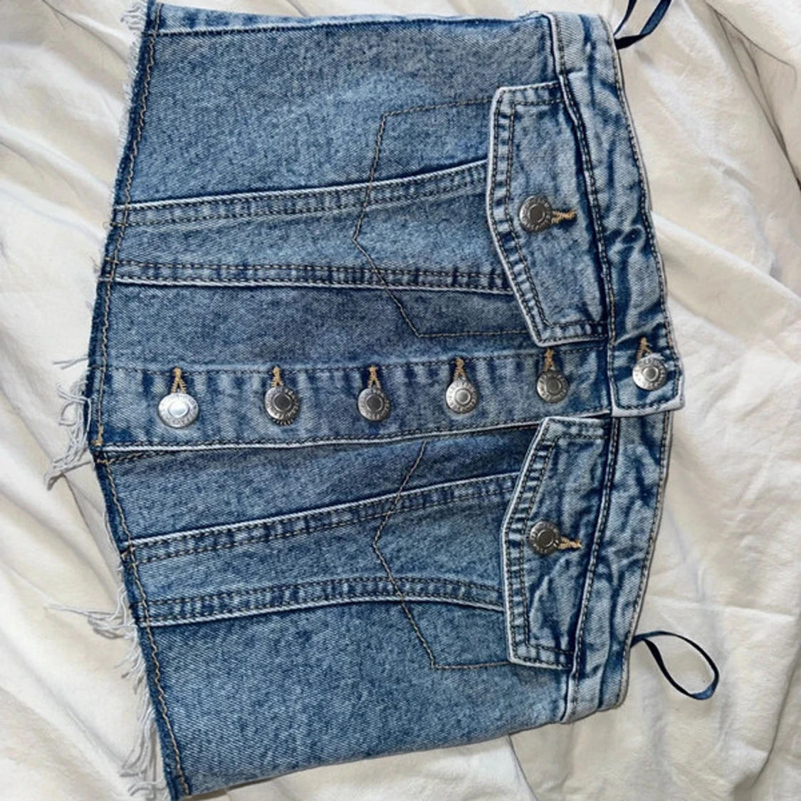 Super fin blå jeans topp