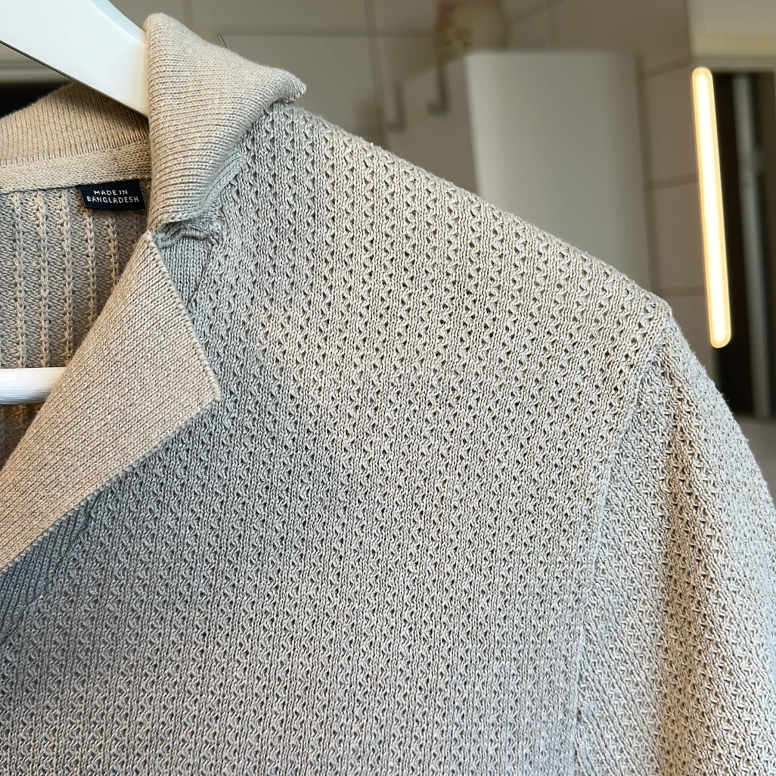 Beige stickad kofta från Jack & Jones - 2