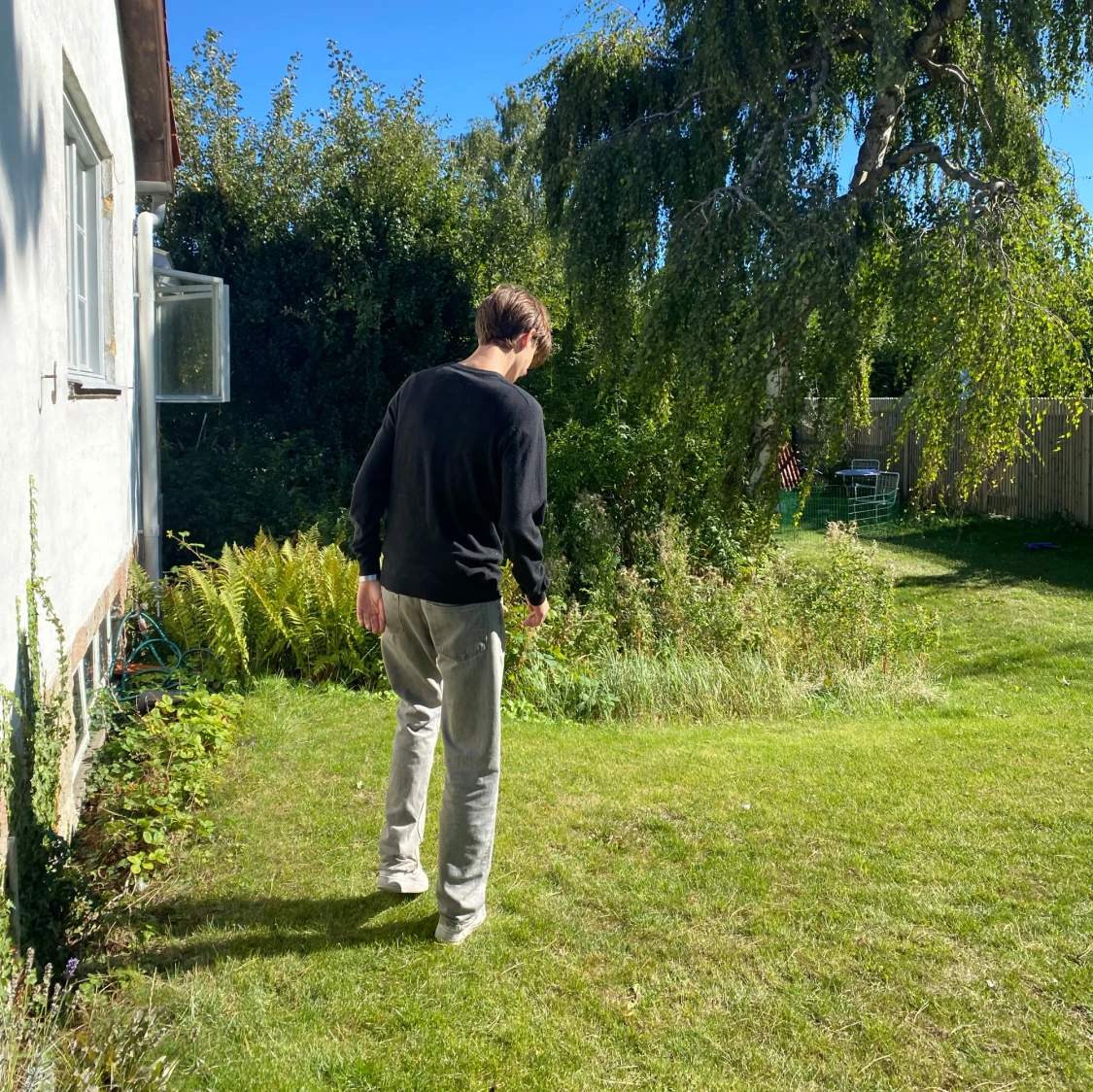 Svart långärmad tröja - 90