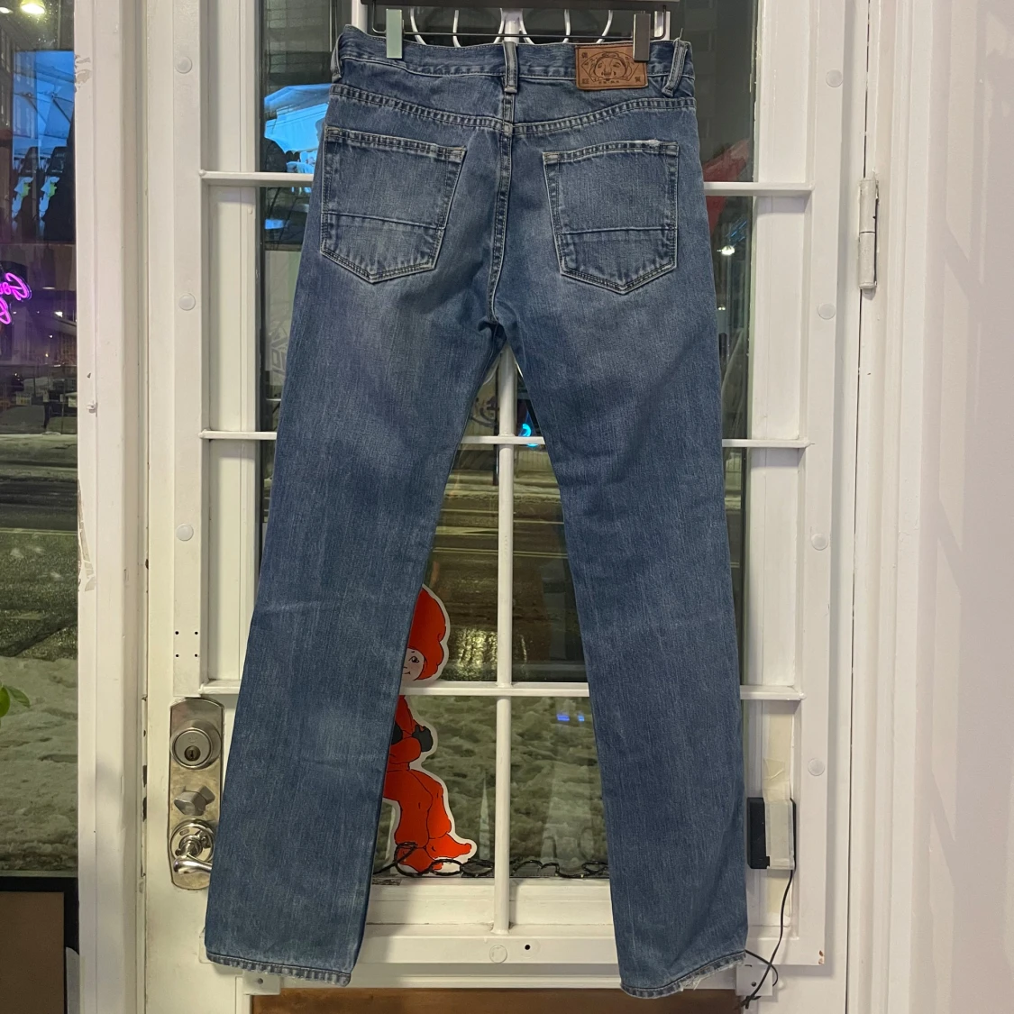 Blå jeans från Evisu