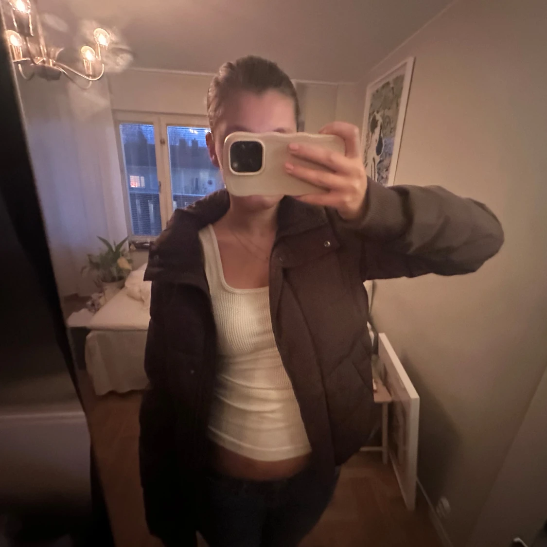 Brun pufferjacka - 91