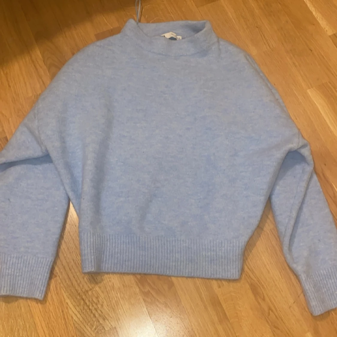 Ljusblå stickad tröja Zara