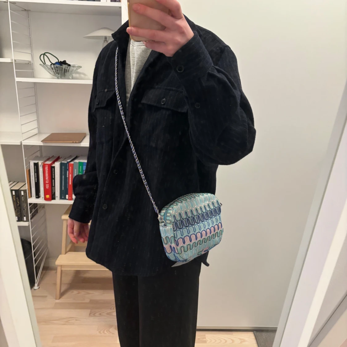 Mönstrad axelväska med dragkedja Becksöndergaard - 93