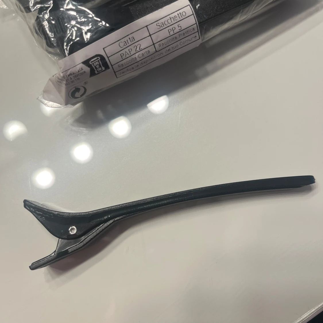 Svarta hårklämmor - 90