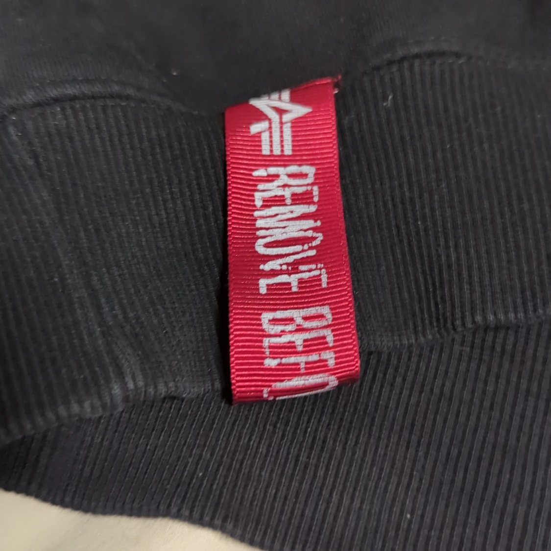 Svart alpha industries tjocktröja/sweatshirt - 93