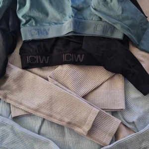 Aimn + I can I Will crop tops - Säljer ett paket med 4 st. långärmade croppade tröjor från ICW samt aimn.  NYSKICK 