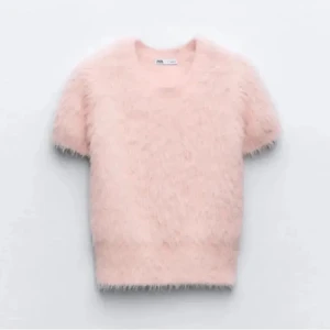 Ljus rosa topp från Zara - Superfin ljusrosa topp från Zara!