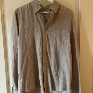 Dressman linen blend skjorta - Linen blend beige - M