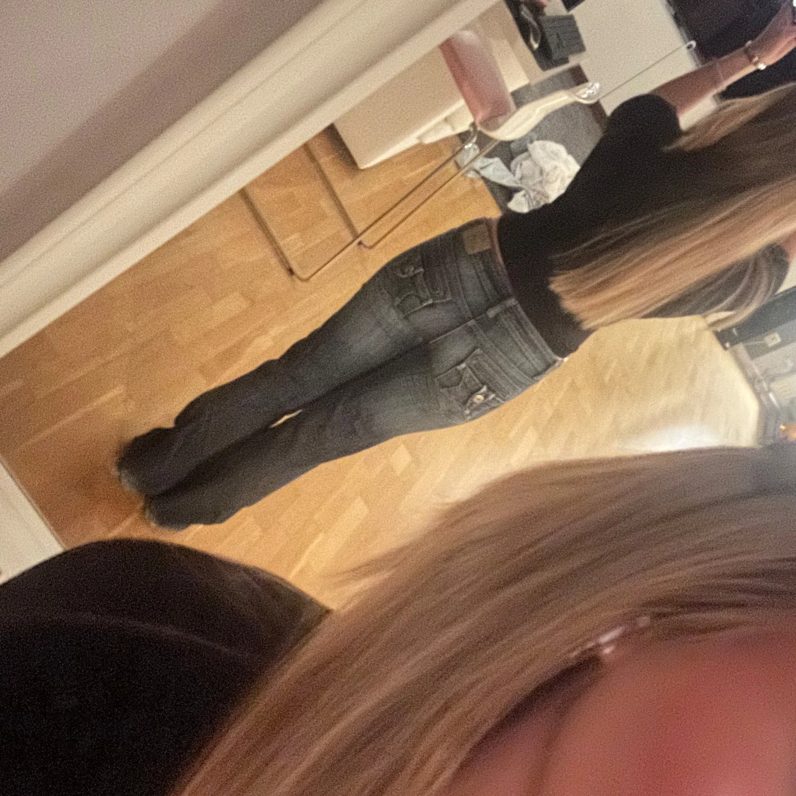 Lågmidjade bootcut jeans - 24