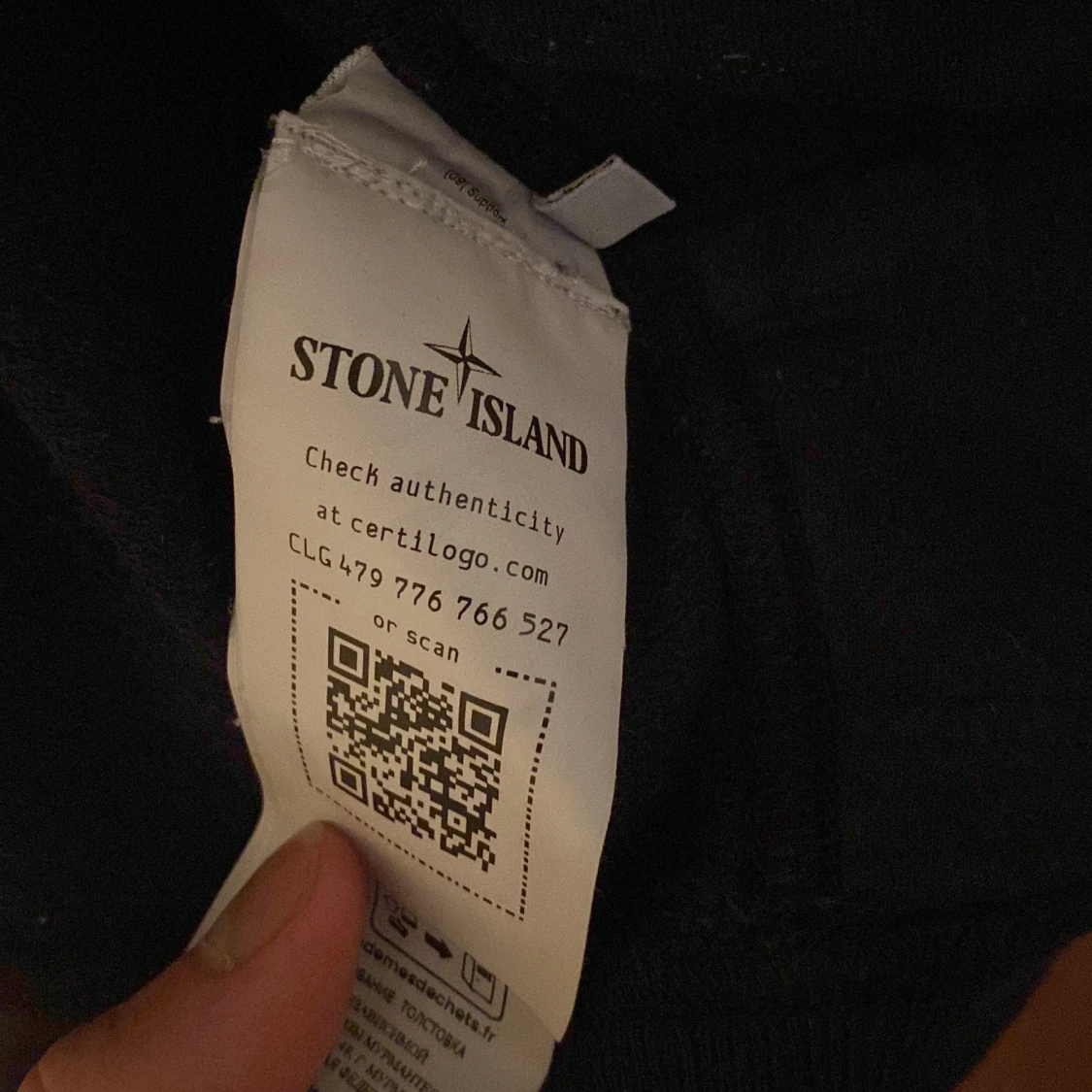 Svart zip hoodie från Stone Island - 92