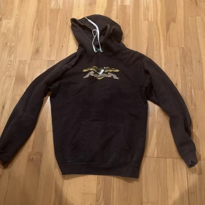 Mörkgrå antihero skjorta - En mörkgrå hoodie från skatemärket antihero. Riktigt snygg tröja i bra kvalite och knappt använd