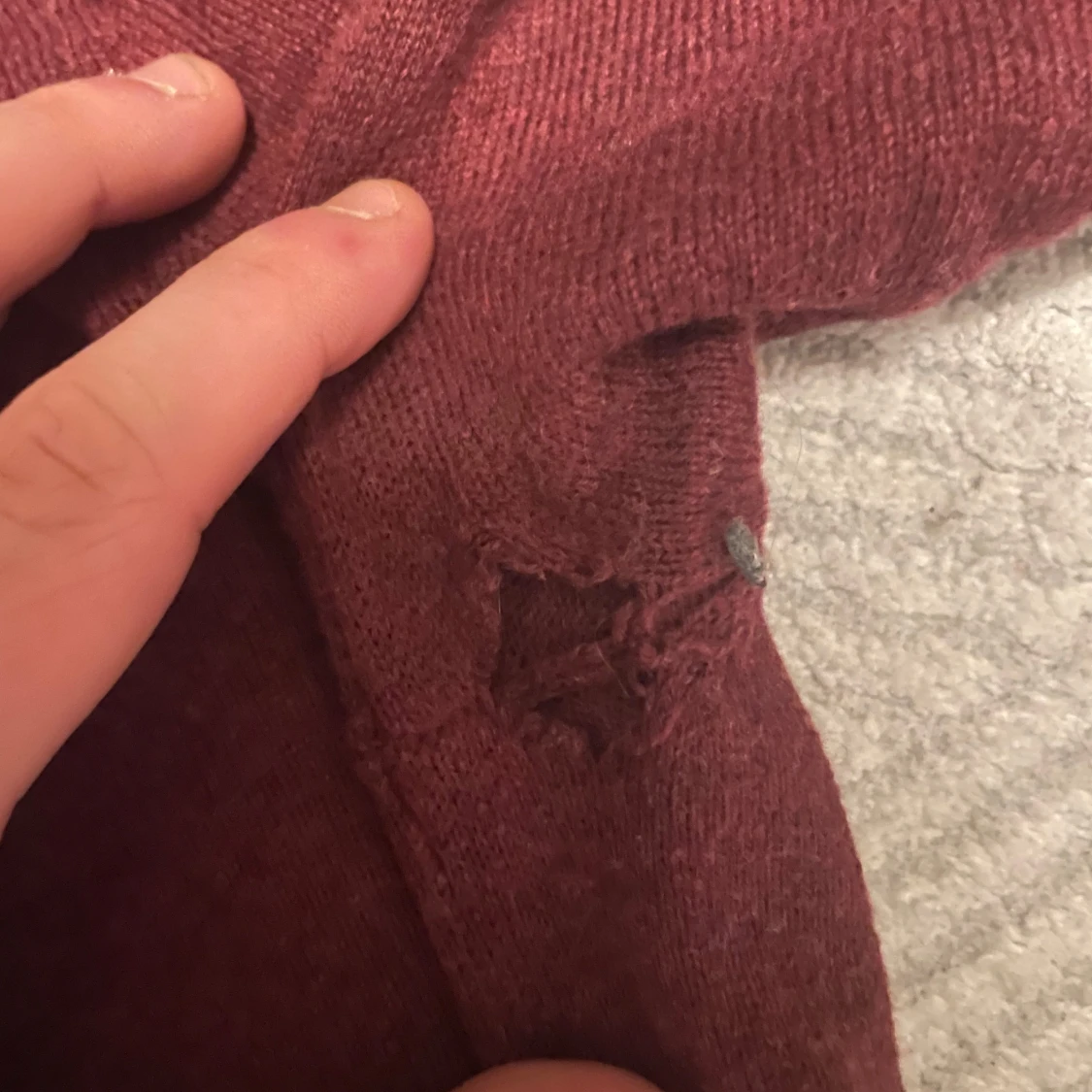 Röd Lyle & Scott långärmad - 90