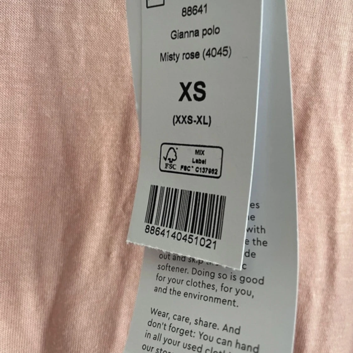 Rosa långärmad tröja - 1