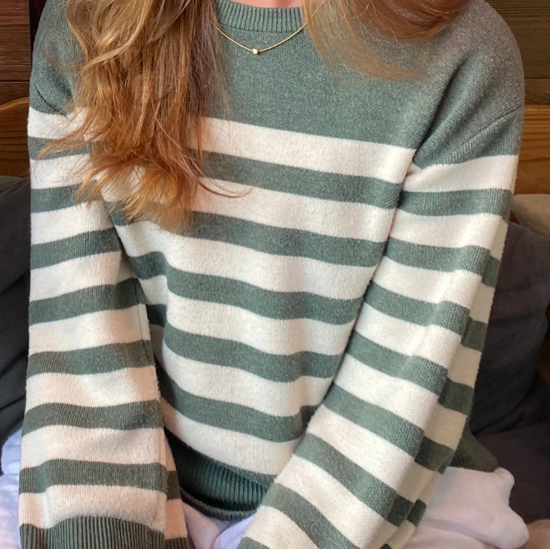 Stickad Randig Tröja - 1