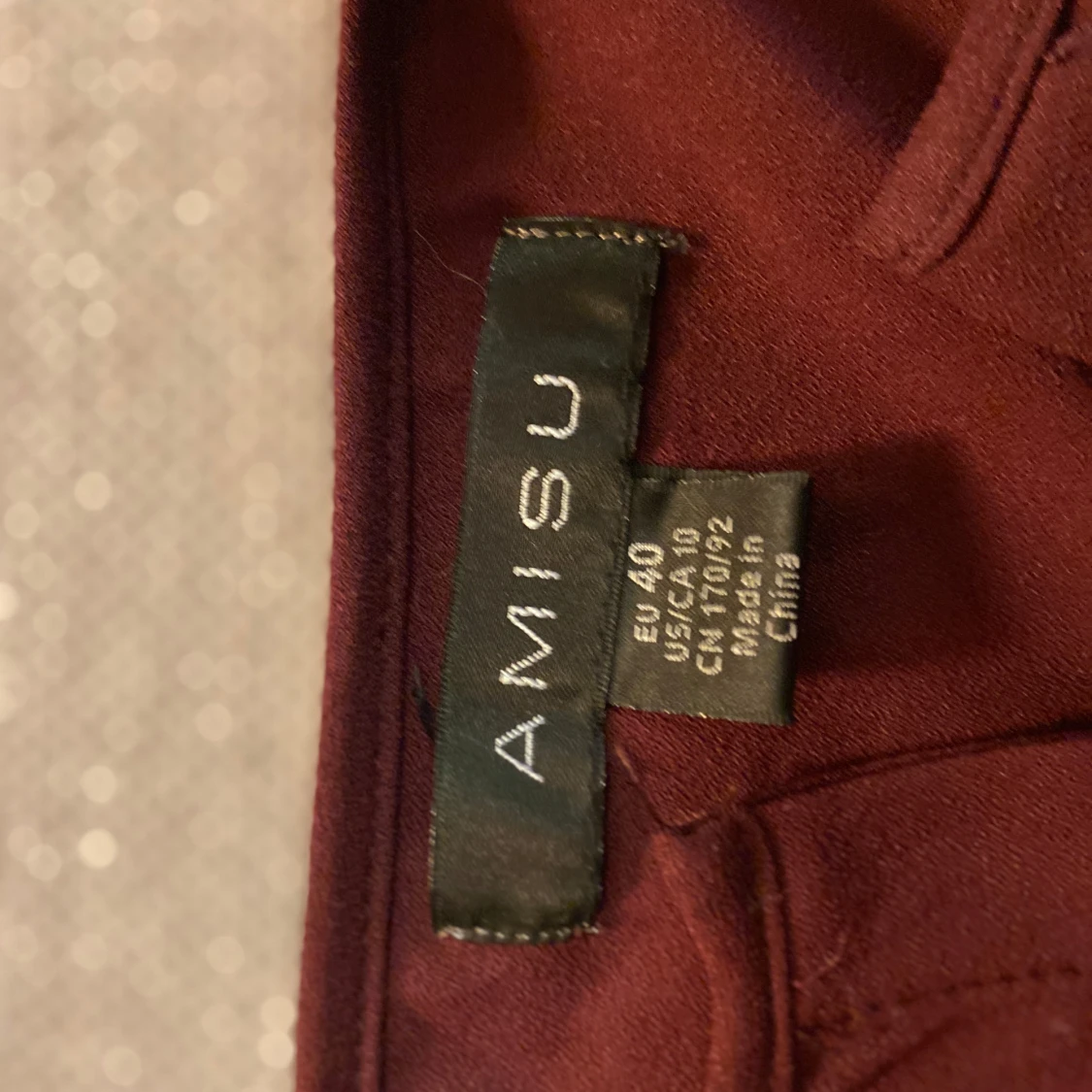 Vinröd klänning från Amisu - 90