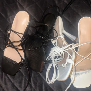 Klackar  - Använda 1 gång så som nya! Storlek 37. 2 för 1.