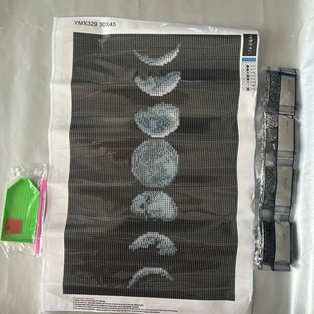 Moon Print DIY Diamantmålning utan ram. Övrigt.