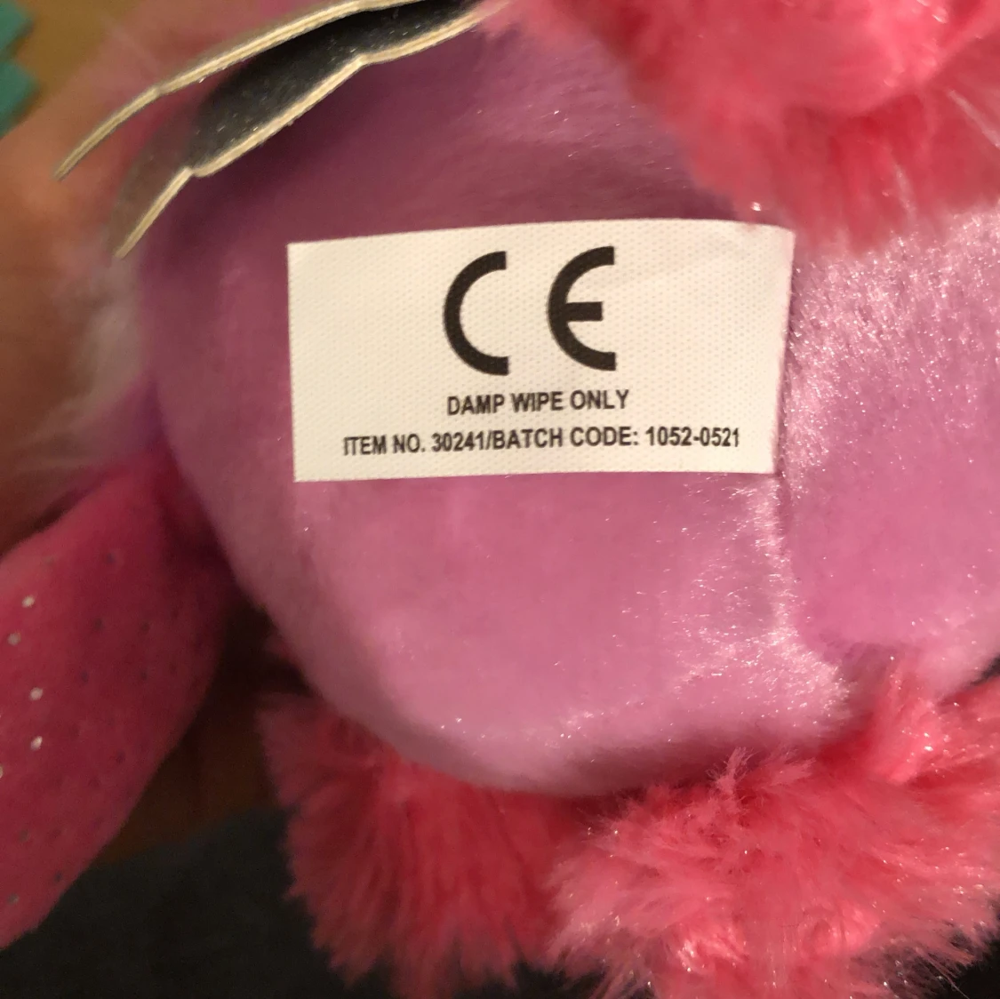 Rosa enhörningsmjukisdjur med glitterdetaljer - 2