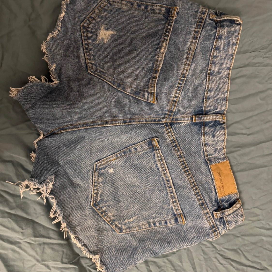 Blå jeansshorts - 2