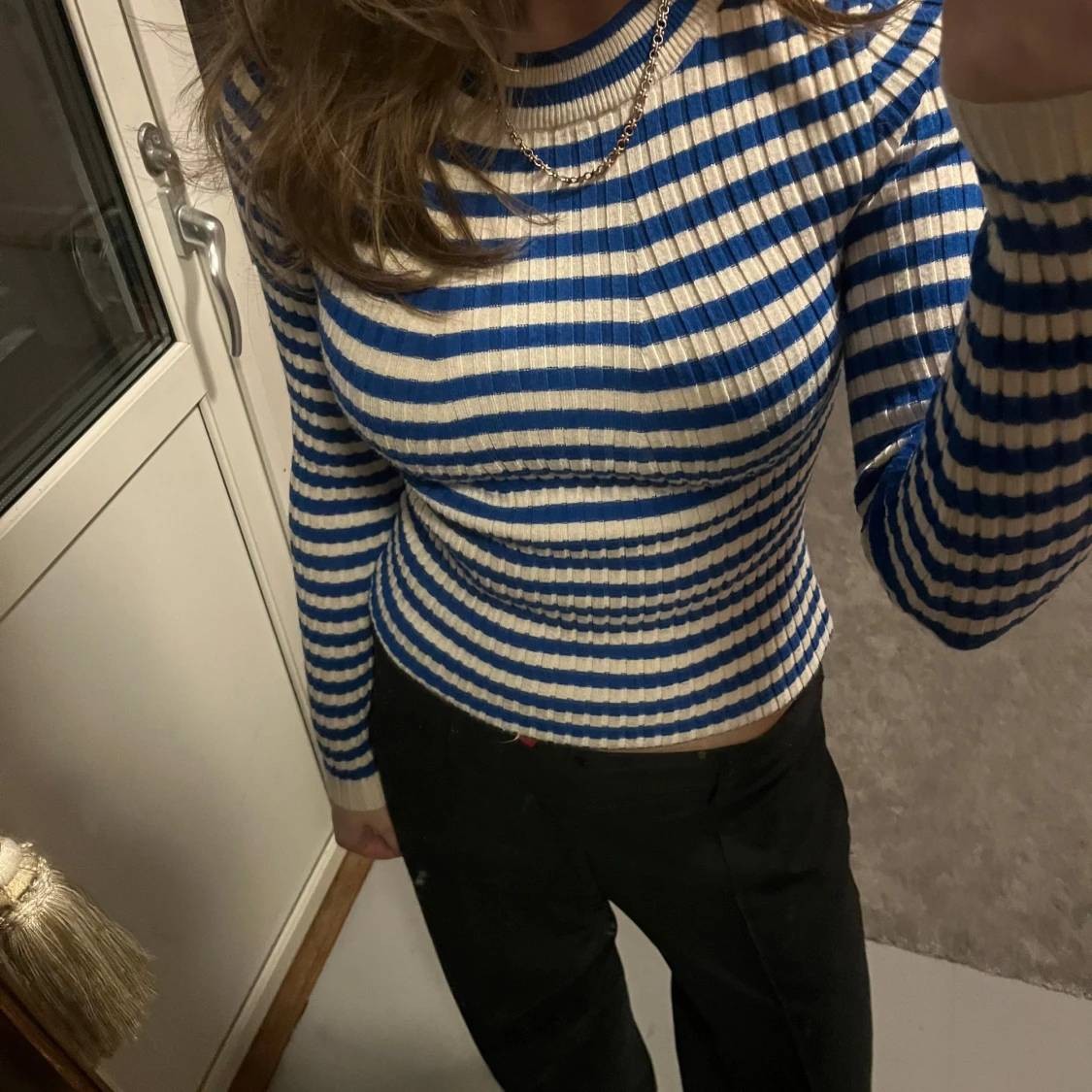 Långärmad randig tröja  - 2