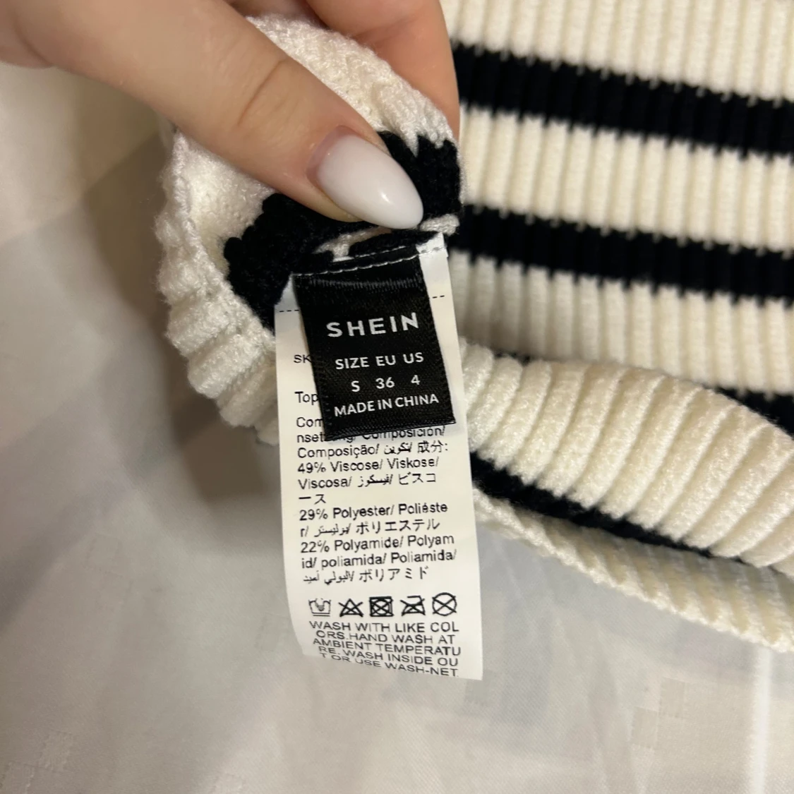 Randig ribbad tubtopp från Shein - 1