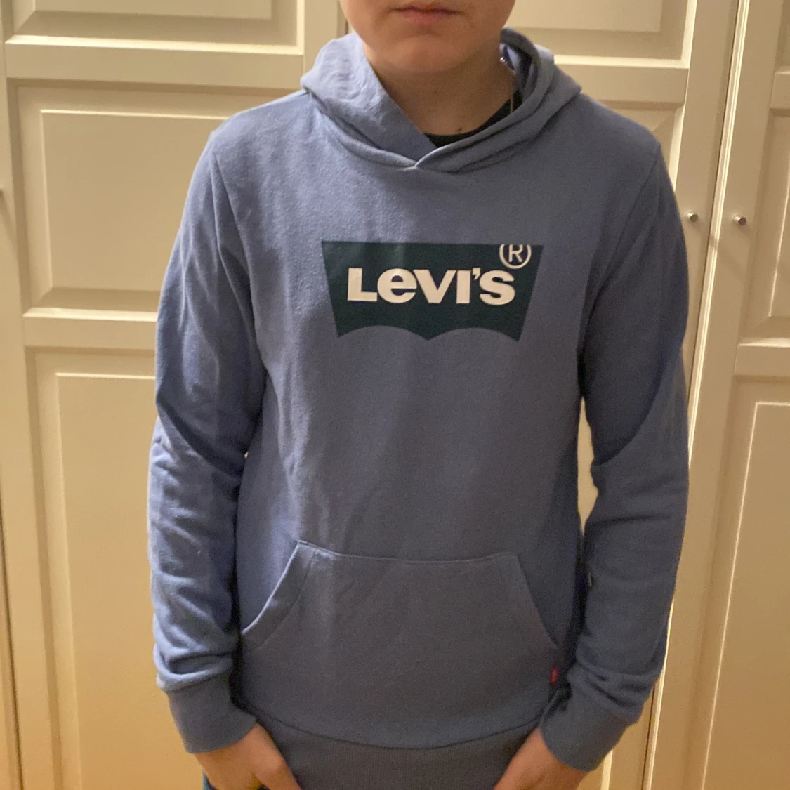 Blå hoodie från Levi's