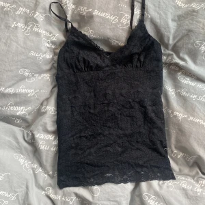 Spets topp - Svart spetts topp 