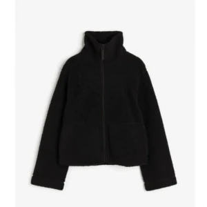 Svart teddyjacka - Mysig svart teddyjacka med dragkedja framtill🙌🏼