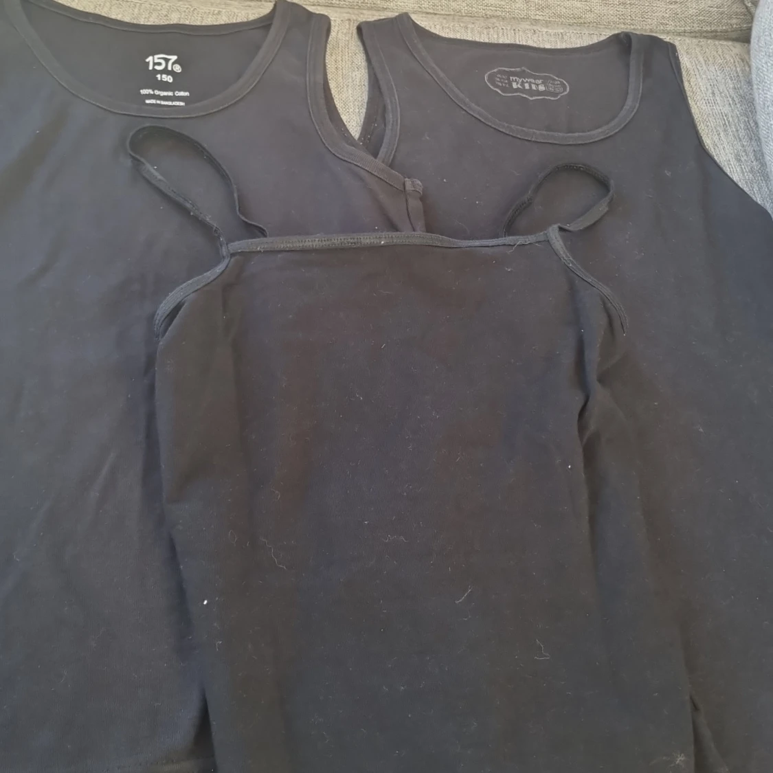 Svarta linnen i olika stilar