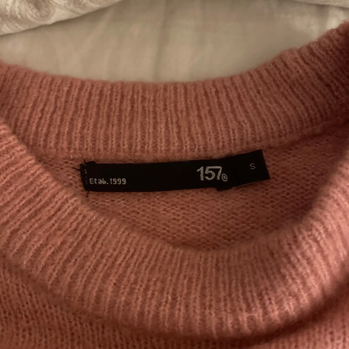 Rosa stickad tröja från 157 - 90