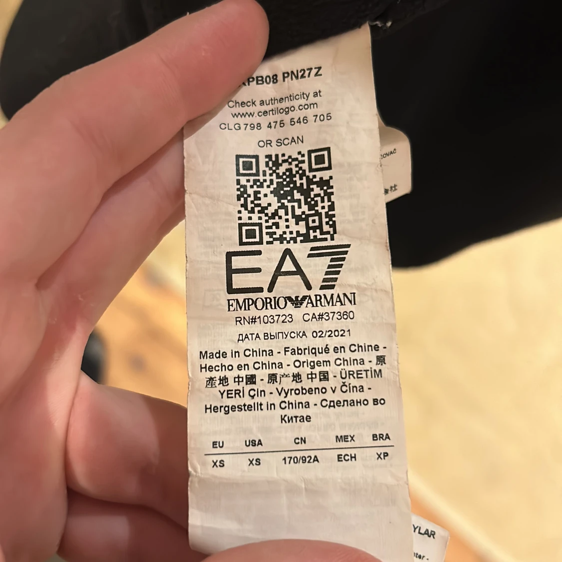 Svart jacka från Emporio Armani - 91