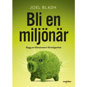 Bli en miljönär : bygg en klimatsmart förmögenhet (inbunden) - Bättre ekonomi och miljö, samtidigt! "Joel Bladh lyckas med konsten att både inspirera till en mer hållbar livsstil och ge extremt konkreta exempel på hur du med dina egna ekonomiska val kan göra stor skillnad. Fullproppad med matnyttiga tips. Kan varmt rekommenderas." / Frida Bratt, Sparekonom Nordnet "Den här boken träffar precis rätt i tiden. I skärningspunkten mellan en bättre privatekonomi och en mer hållbar livsstil kan man göra underverk, och Joel visar på alla möjligheter vi har. Läs boken och saker kommer att hända, garanterat!" / Emma Persson, Privatekonom LänsförsäkringarFörbättra din privatekonomi och få ett bättre klimatavtryck på köpet! Ja, du kan skapa en ekonomisk trygghet, till och med bli miljönär, och samtidigt vara snäll mot planeten. Det är vad den här boken handlar om. Hur enkla åtgärder i din vardag kan ge en rejäl eko-förbättring, både ekologiskt och ekonomiskt. I bokens tre delar (Spara, Tjäna och Investera) får du en stor mängd praktiska tips på hur du kan få mer pengar över och på köpet generera tydliga miljövinster. Gör förändringar i din tillvaro som leder till ett rikare liv och en grönare planet. Det handlar om att utnyttja våra resurser bättre, leva smartare och satsa mer på det som ger ett långsiktigt värde. Tricket är att göra det abstrakta klimathotet konkret och se den personliga vinsten av de förändringar vi gör. Joel Bladh har med sin blogg, sina föreläsningar och boken Bygg en förmögenhet, fixa familjens ekonomi inspirerat tusentals människor att preppa ekonomiskt inför framtiden. I den boken myntade Joel uttrycket familjonär, nu är det dags att vi också blir miljönärer.      Format Inbunden   Omfång 224 sidor   Språk Svenska   Förlag Roos &amp; Tegner   Utgivningsdatum 2020-09-21   ISBN 9789189215030  