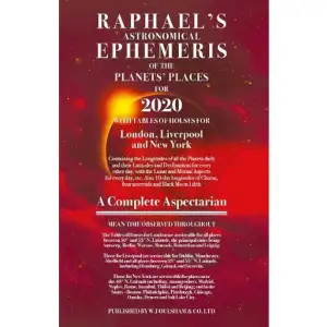 As interest in astrology grows, so too have the sales of this accurate working tool. Every astrologer preparing accurate birth charts needs the information in this book. It is widely recognised in its classic livery as a proven record of reliability and accuracy. Raphael’s Ephemeris should be displayed in every astrology outlet, general bookshop and mind, body, spirit outlet for maximum sales. It contains daily longitudes of all the planets, tables of houses for London, Liverpool and New York, plus a complete lunar and planetary aspectarian.    Format Häftad   Omfång 48 sidor   Språk Engelska   Förlag W. Foulsham & Co Ltd   Utgivningsdatum 2019-03-20   ISBN 9780572047801  