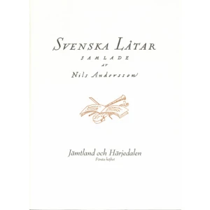 Svenska låtar Jämtland och Härjedalen, Första häftet (häftad) - Utgiven av Svenskt visarkiv. Svenska låtar är en samlingsutgåva av svensk folkmusik i 24 band. Verket är resultatet av ett insamlingsarbete 1908-1940 initierat av Nils Andersson med målsättningen att skapa ett standardverk för svensk folkmusik. Utgåvan är uppdelad efter landskap och utgår ifrån de enskilda spelmännens repertoarer. I den här boken finns låtar från Jämtland och Härjedalen.     Format Häftad   Omfång 193 sidor   Språk Svenska   Förlag Svenskt visarkiv   Utgivningsdatum 2019-09-04   Medverkande Nils Andersson   ISBN 9789188957085  
