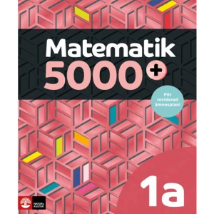 Matematik 5000+ Kurs 1a Röd Lärobok Upplaga 2021 (häftad) - Håll utkik! Revideras Gy 25. Nya Matematik 5000+ är ett modernt och heltäckande läromedel som erbjuder stora möjligheter till en varierad undervisning. I kombination med en tydlig progression ger det eleverna de bästa förutsättningarna att utveckla sina kunskaper i matematik. I Matematik 5000+ Röd och Gul är yrkesinfärgningen tydlig. Detta märks dels i vilka begrepp, metoder och uppgifter som tas upp, dels i de många teman som finns i böckerna. I arbetet med böckerna har vi stämt av innehållet med yrkeslärare, yrkesverksamma och matematiklärare som arbetar med elever på yrkesprogrammen. Sagt om Matematik 5000+ Gul 1a: M5000+ Gul 1a citat Avdelare med linje Sagt om Matematik 5000+ Röd 1a: M5000+ Röd 1a citat Avdelare med linje Nyheter i serien Matematik 5000+ är en revidering av vår populära läromedelsserie Matematik 5000 och innehåller nyheter som: * Fler utmanande uppgifter på alla nivåer* Än tydligare yrkesinfärgning, med beprövade teman* Större fokus på digitala verktyg i teori, uppgifter och aktiviteter* Varje uppgift har en markering om den ska lösas med eller utan digitala verktyg* Aktiviteter, teman och historiksidor med fokus på förmågorna* Kapitelavslutning som befäster begrepp och procedurer* Utökat facit med fler ledtrådar och lösningar Seriens omfattning Fullt utbyggd kommer Matematik 5000+ att omfatta följande komponenter till samtliga kurser i ämnesplanen:* Läroböcker* Digitalböcker* Webbaserat lärarstöd Vi kommer dessutom erbjuda kostnadsfritt extramaterial, till exempel ledtrådar och lösningar.    Format Häftad   Omfång 375 sidor   Språk Svenska   Förlag Natur &amp; Kultur Läromedel och Akademi   Utgivningsdatum 2022-02-02   Medverkande Hans Heikne   Medverkande Mathilda Lennermo Selin   ISBN 9789127460089  