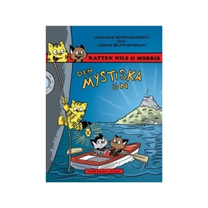 Den mystiska ön (häftad) - En mullrande vulkan, syltkakor, mystiska ljussken och en kamp mot klockan! Följ med Katten Nils, Morris och Semlan på ett riktigt spännande och fartfyllt äventyr. Vad som börjar som ett parti svälta räv utvecklar sig snart till en nervkittlande resa till havs. Där råkar våra vänner ut för den ena överraskningen efter den andra. Vad döljer sig i hytt tretton? Varför flyr kaffeplockarna vulkanön? Och hur ska Nils rädda båten från att sjunka till havets botten? Katten Nils har varit ett av de populäraste inslagen i Kamratposten sedan 2007. Detta är det första seriealbumet med Katten Nils och hans vänner.      Format Häftad   Omfång 123 sidor   Språk Svenska   Förlag Kartago Förlag   Utgivningsdatum 2012-10-23   Medverkande Joakim Gunnarsson   ISBN 9789187057045  