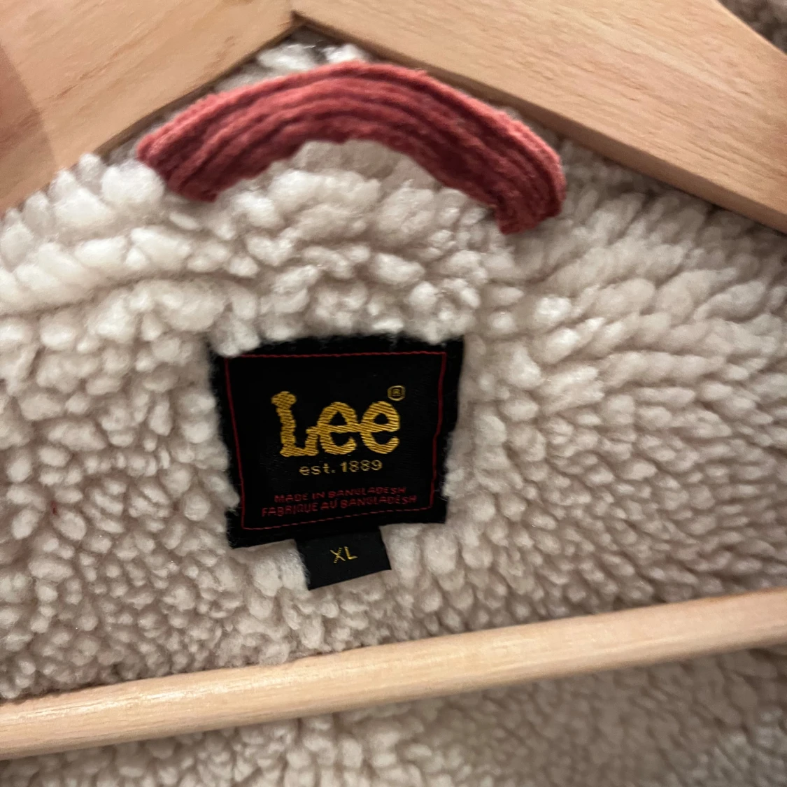 Röd Lee Sherpa jacka - 91