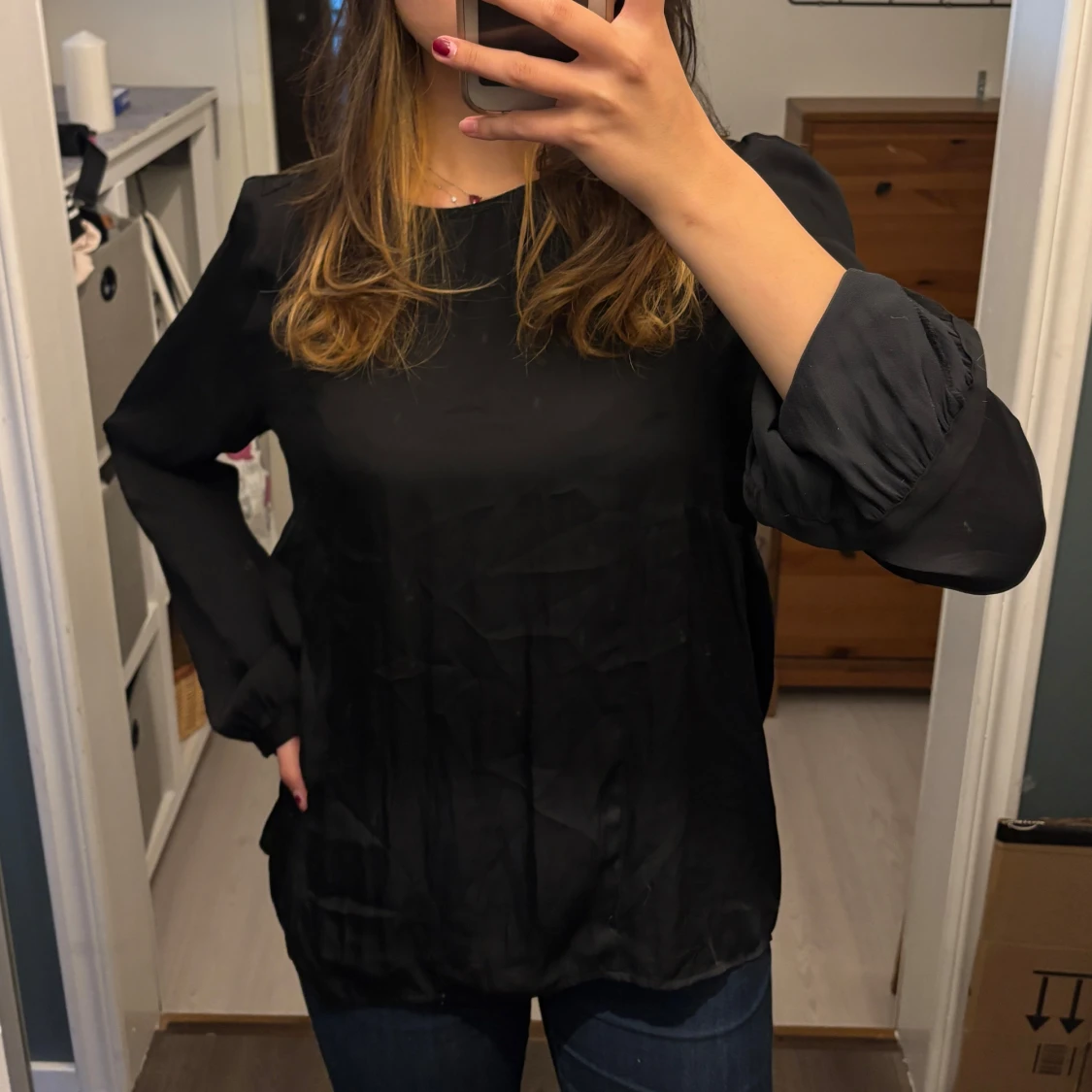 Svart blus från KappAhl