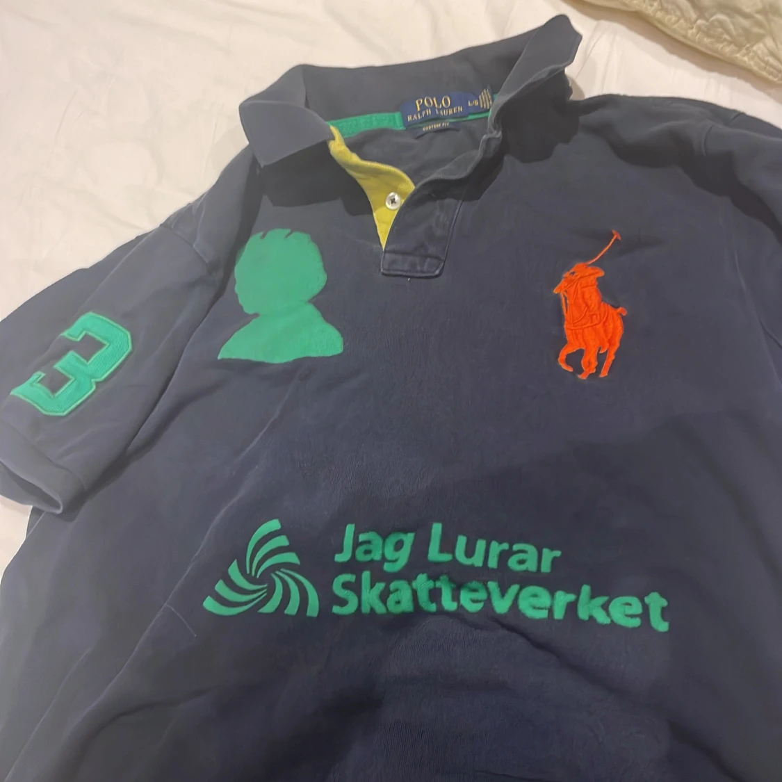 Mörkblå pikétröja från Ralph Lauren - 91