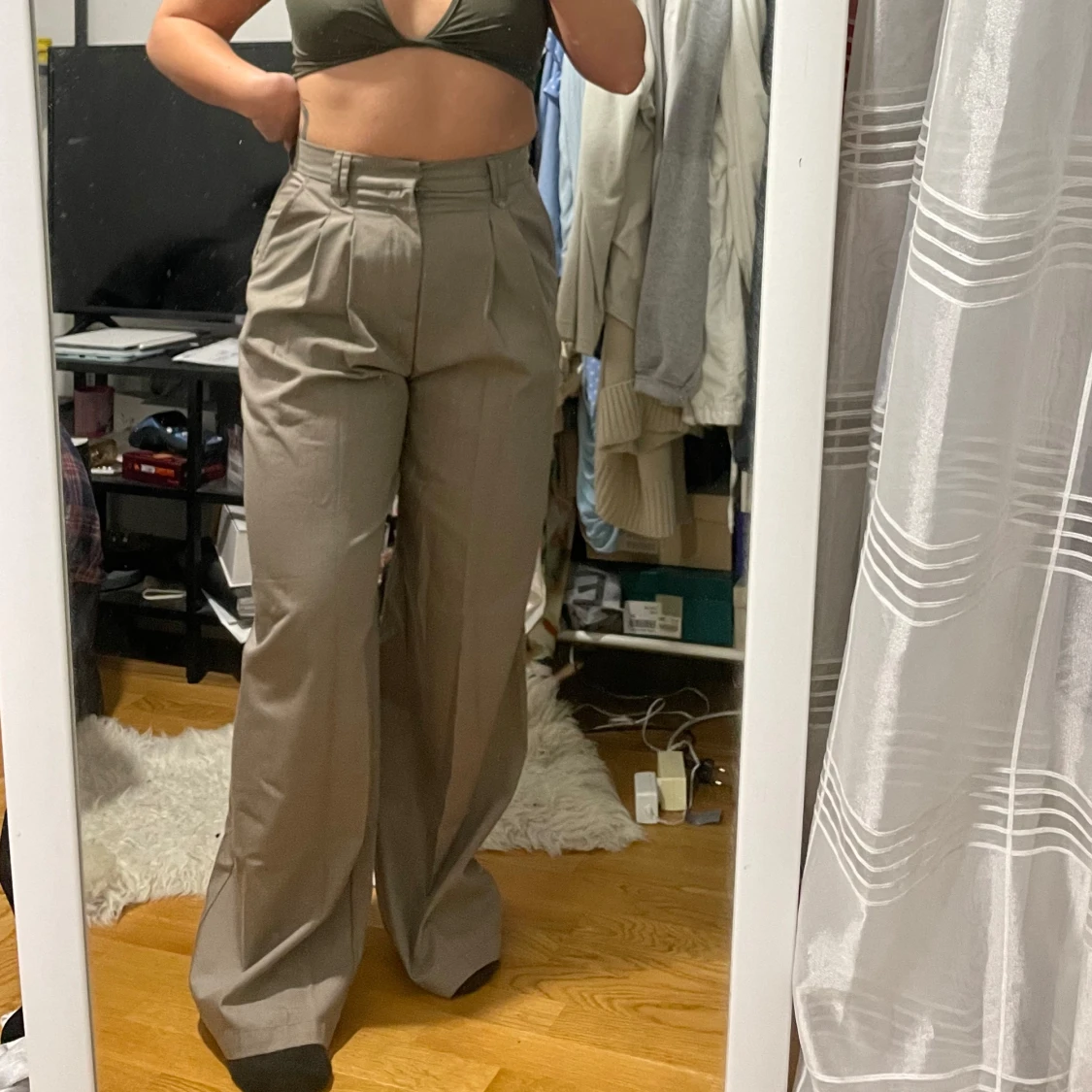 Vida gråa kostymbyxor - 90