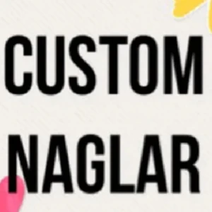 2 st custom nagelset🌟 - French och enfärgad