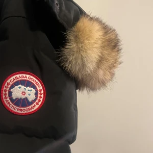 Äkta canada goose - Jätte fin äkta canada goose jacka förpackning finns och allt äkta fin päls och väldigt varm storleken är xl passar även L