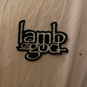 Lamb of god patch - Lamb of god patch som inte kommer till användning, ungefär 5x3 cm stor