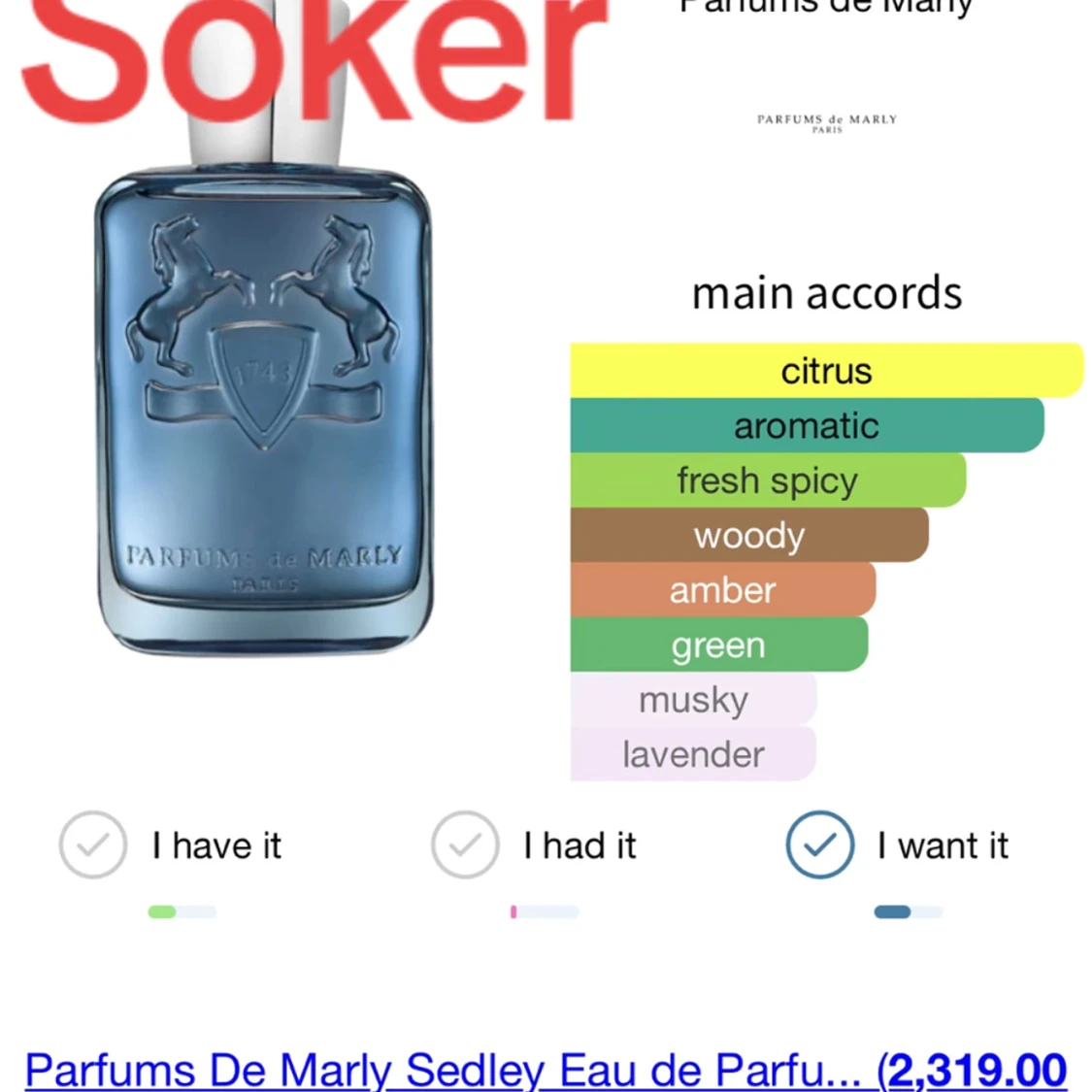 Söker dessa parfymer  - 1