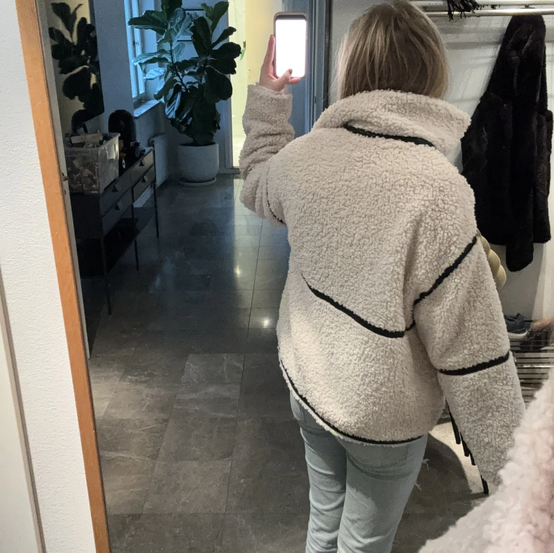 Vit Teddy jacka  - 4