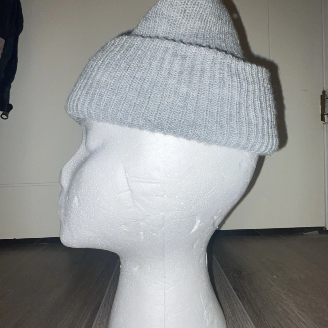 Grå stickad Ralph laruen mössa - 1