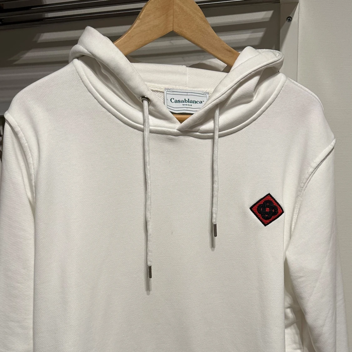 Vit hoodie från Casablanca