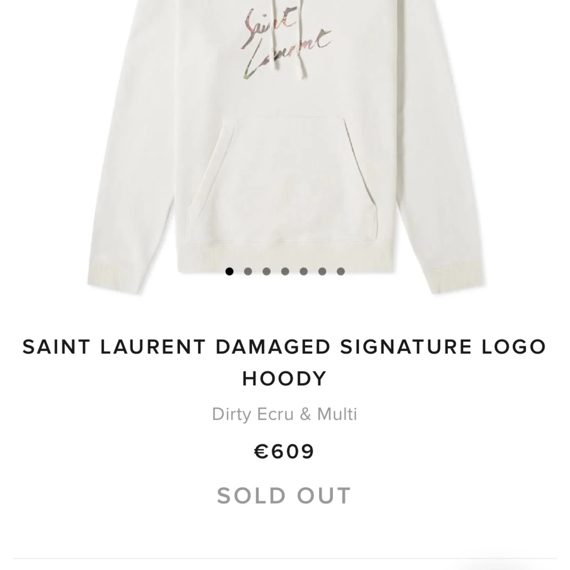 Beige hoodie från Saint Laurent - 92