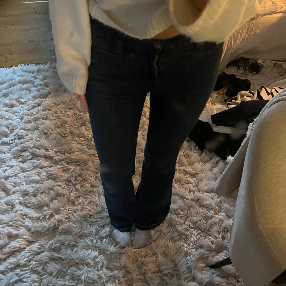 Mörkblå bootcut jeans från MiH Jeans - 92